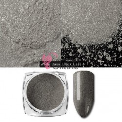 Pigment de unghii pentru Gel UV sau Acril 2g, NADP012AA Silver Grey